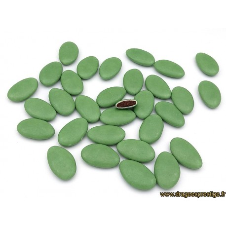 Dragées chocolat Excellence Prestige 71% cacao, vert eucalyptus - 1kg