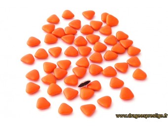 Dragées chocolat mini-coeur orange